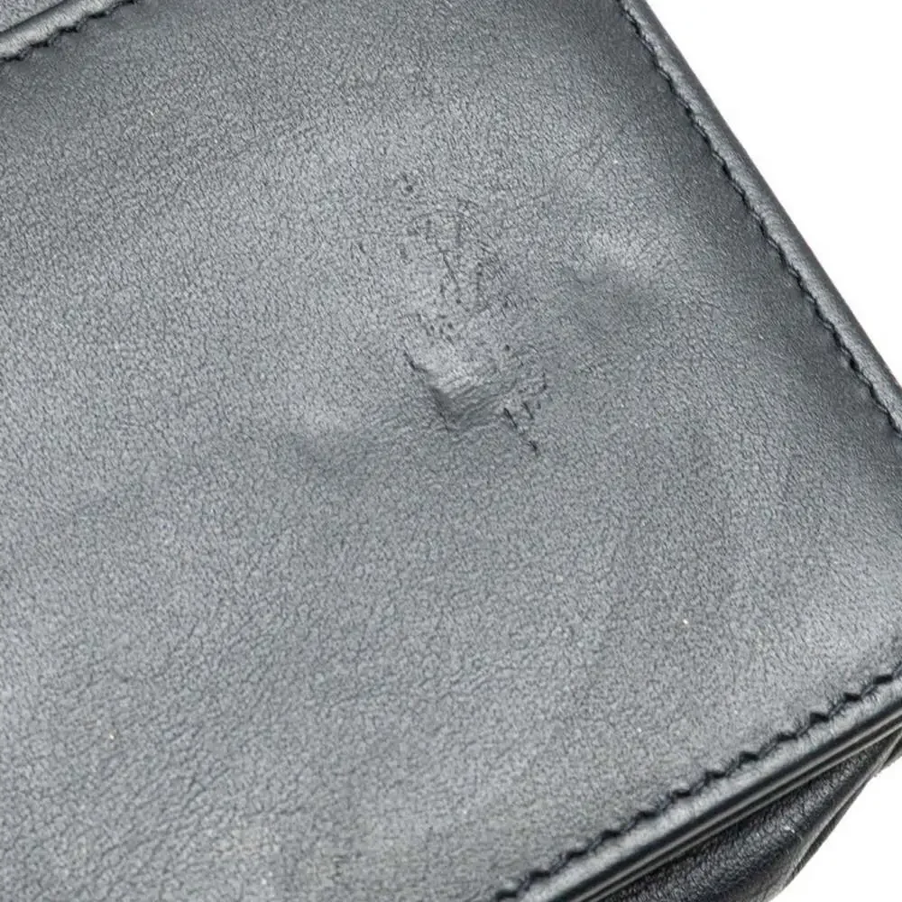 CHANEL Authentic White Leather Deauville Wallet